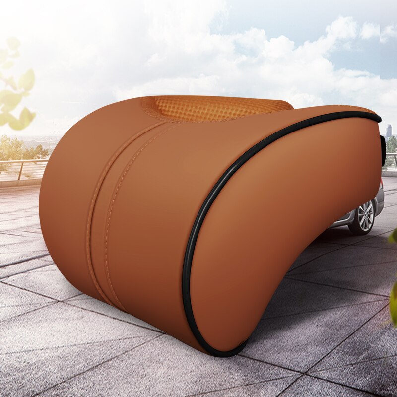 Car Headrest Leather Seat Head Pillow Seat Care Neck Support Modification For Tesla Model 3 Model S ModelX Universal Accessories: G