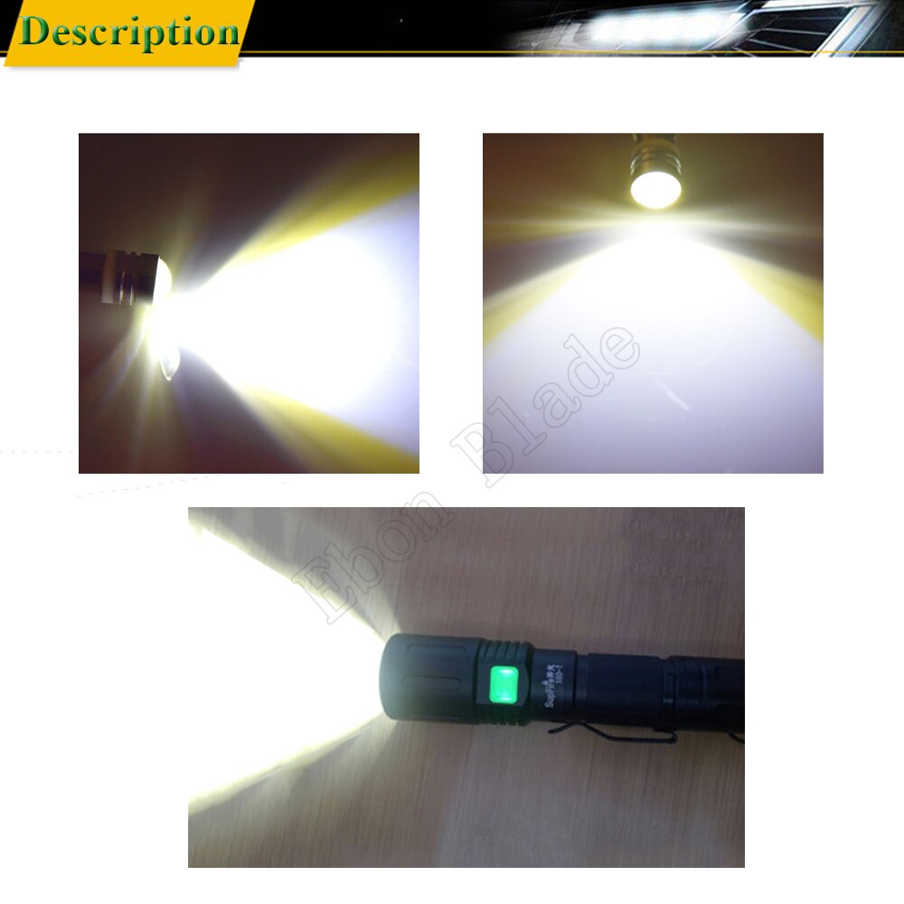 Pair P13.5S PR2 PR3 COB 1W LED Upgrade Bulb White For Flashlight LED Replacement Torch Work Light Lamp 3V 6V 12V 18V 24V 30V