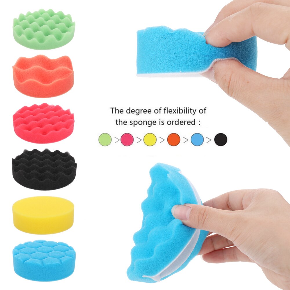 39 Stks/set Buffing Spons Polijsten Pad Auto Polijstmachine Boor Adapter Waxen Set Verwijderen Krassen Auto Cleaning Tools Accessoires