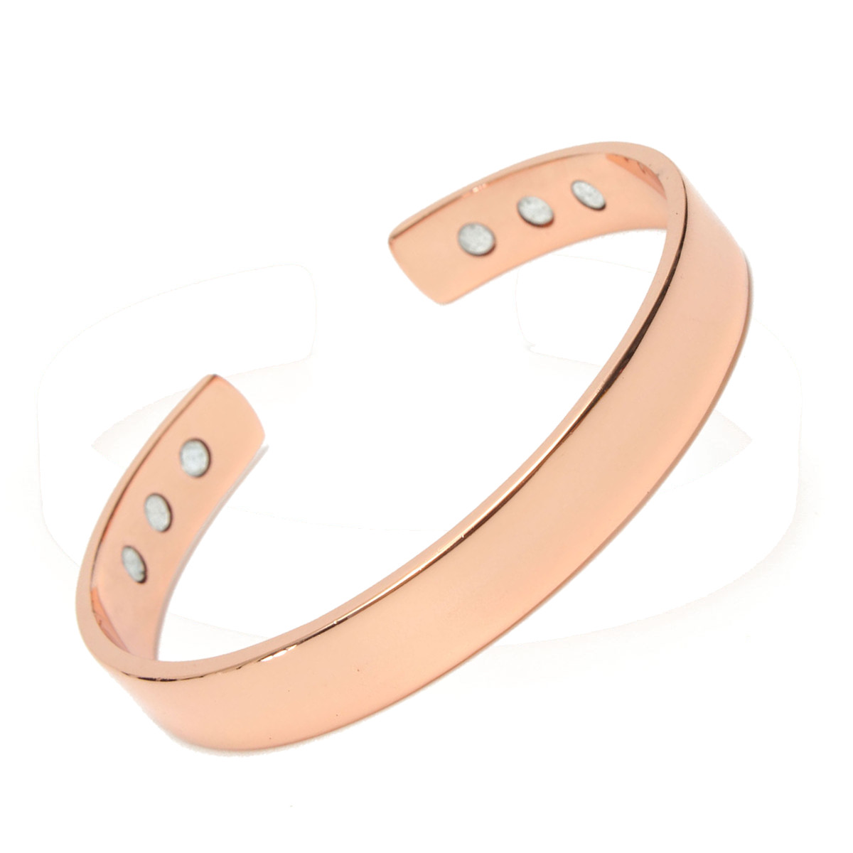 Pulsera que aprieta de cobre magnético para aliviar el dolor artritis reumática brazalete de hombres y mujeres con 6 agujeros imanes equilibrio de salud