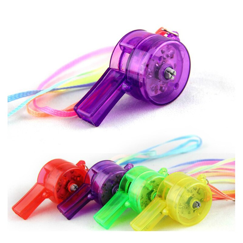 50 pcs kleurrijke gloeiende fluitje juichen flash speelgoed bar party sfeer levert lichtgevende fluitje lichten speelgoed