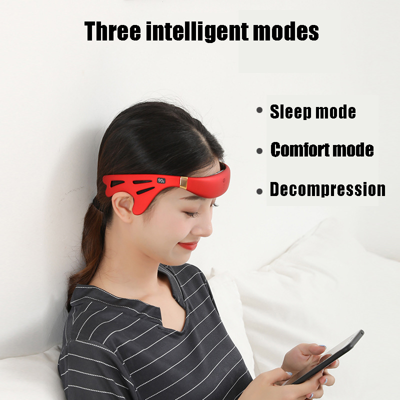 Mini Intelligente Head Massager Elektrische Puls Behandelen Slapeloosheid Verlichten Hoofdpijn En Stress Massage Relax Heath Slaap Instrument