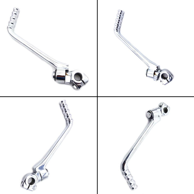 Motorcykel kickstarterpedal til kawasaki ke kl klx kx kdx  kz 125 175 200 50cc-160cc universal kromstarterhåndtag