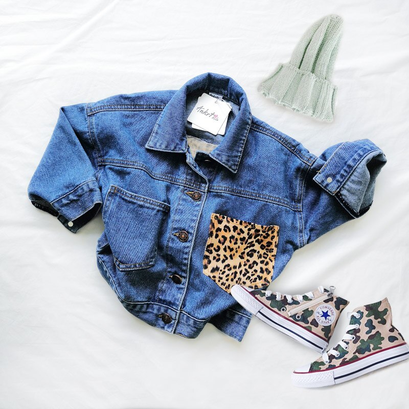 Ankrt Lente Baby Meisje Kleding Herfst Kinderen Kleding Kind Bovenkleding Jas Jassen Kids Tops Jeans Wit Dragen Denim