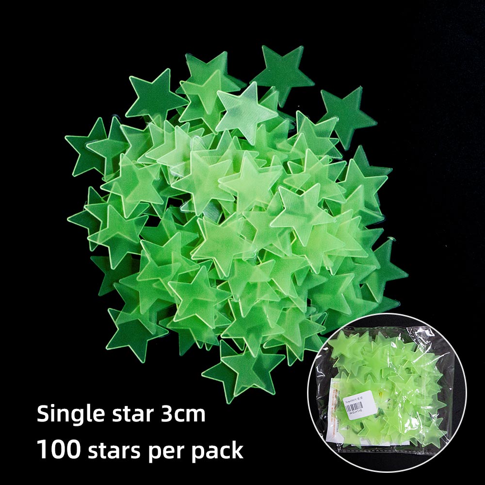 Wall Sticker Christmas Year Window Sticker Snowflake Star Luminous Sticker Children's Room Family Outdoor Glass Decoration: E