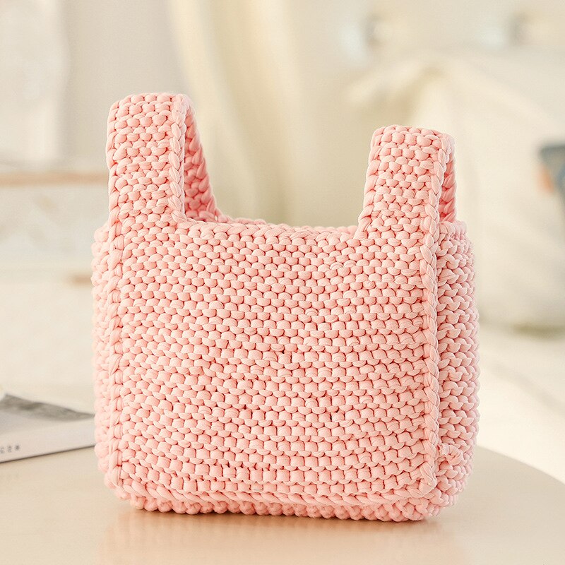 BONJEAN Handmade Materials Set DIY Bags Accessories Cute For Women GF Knitted DIY Bags Material BJ2856: Pink