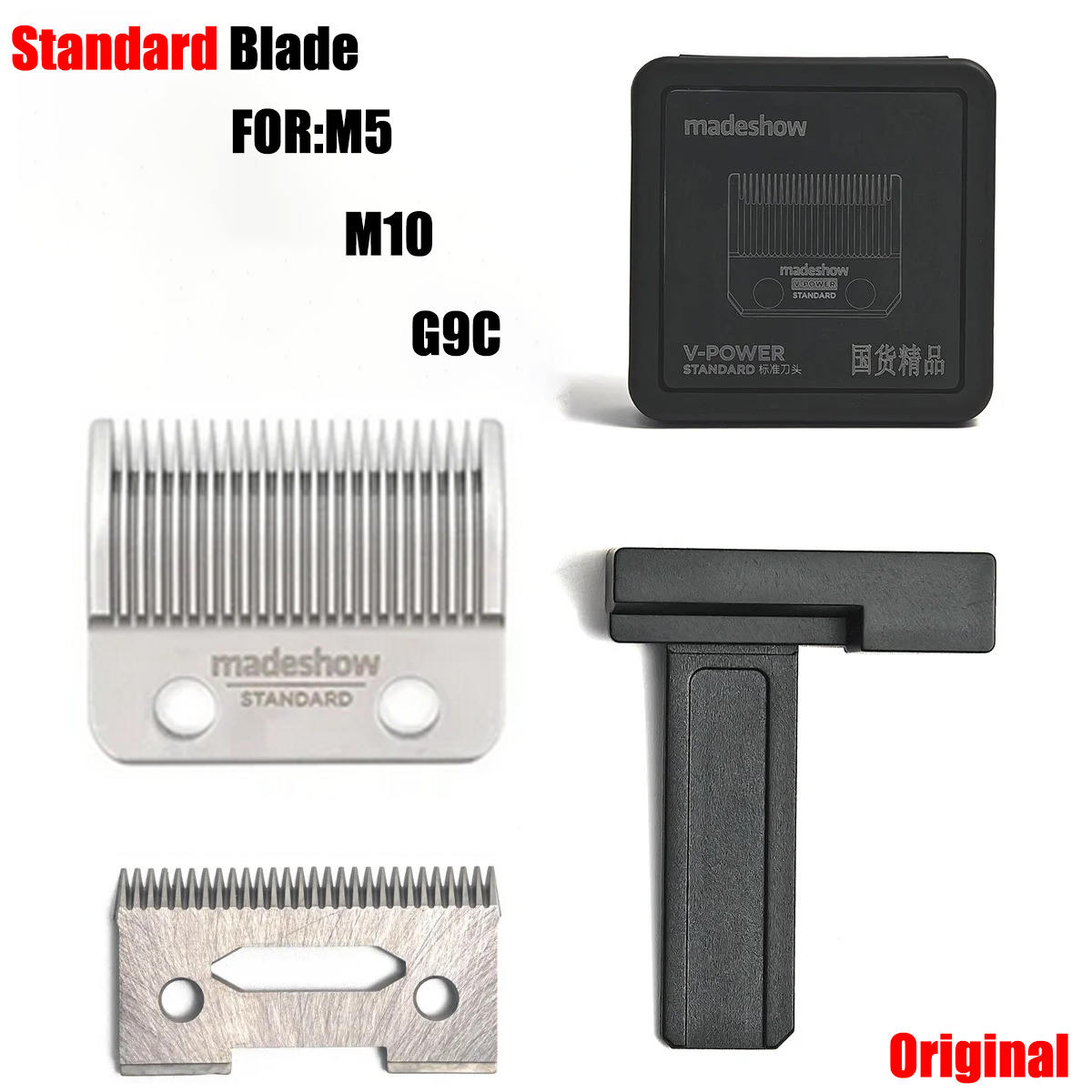 Tondeuse à cheveux professionnelle Madeshow M5 M7 M10 JRL 2020C 2020T LENCE FF1T FF1C P600 P700 P800 P620 filet de maille de couteau à lame d'origine: kaki foncé