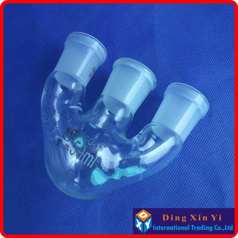 50ml 24/29 three-necked round-bottom flask,Flask round bottom with three necks,short neck standard ground mouth