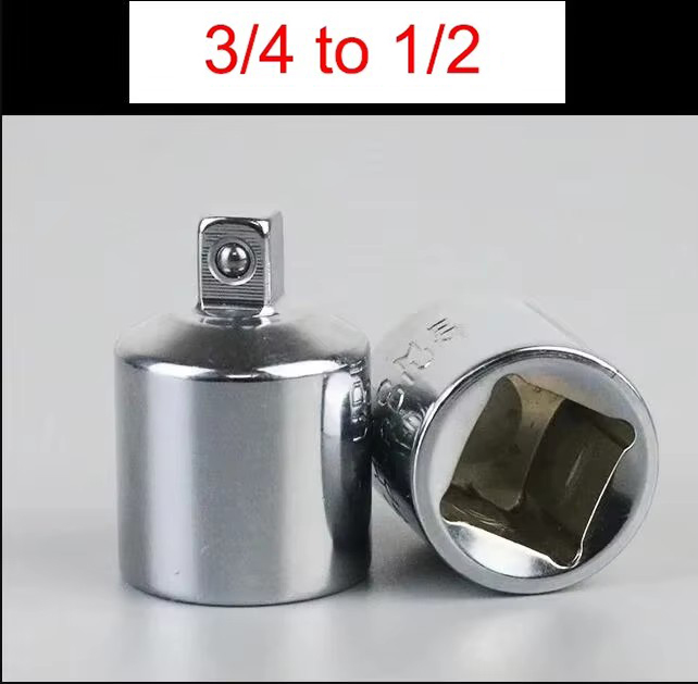Hülsen Adapter Steckdose Konverter Adapter atz austauschbarer Adapter Ratschen schlüssel aufsatz 1/2 groß 3/8 mittel 1/4 klein: Licht Grau