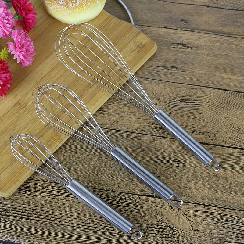 Fouet à œufs 12 Fils En Inox Doré – Longueur 30 Cm, Poignée Ergonomique Avec Trou De Suspension