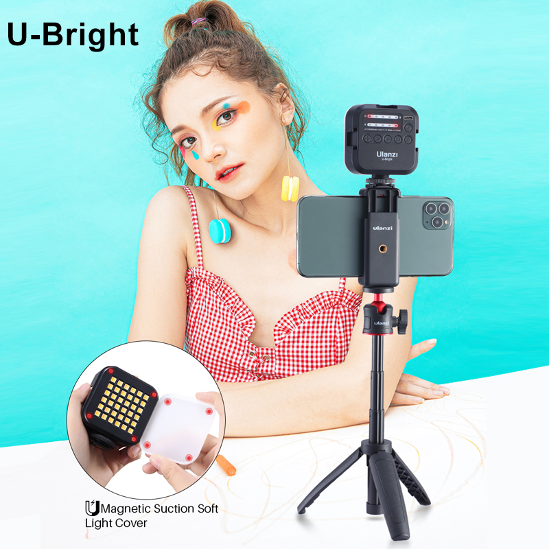 VIJIM VL81 LED Video Light Camera Light 3200-5600K 850LM 6.5W With Cold Shoe Mini Vlog Fill Light 3000mAh Panel Lamp Photography