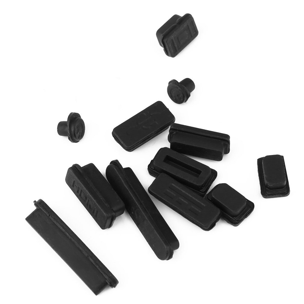 12 teile/satz Professionelle Silikon Anti-Staub Stecker Abdeckung Stopper Laptop Staubdicht USB Staub Stecker Abdeckung einstellen Geeignet Für Macbook