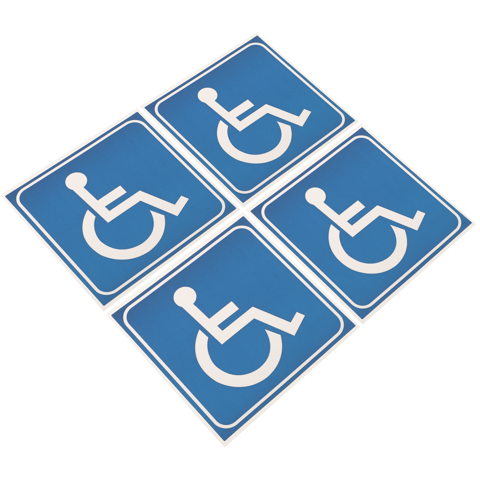 Gehandicapte rolstoelbord Handicap Stickers Sticker Symbool Handicap Parkeren Toilet
