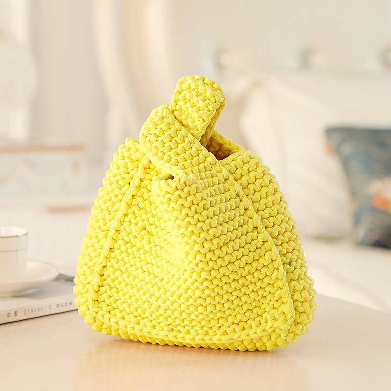 BONJEAN Handmade Materials Set DIY Bags Accessories Cute For Women GF Knitted DIY Bags Material BJ2856: Yellow