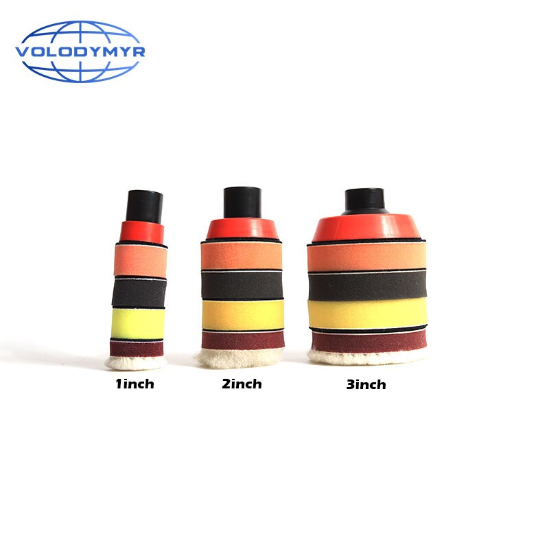 Drill Polishing Kit Buffing Polish Pad 1 2 or 3 Inch Include Red M14 Tray Detail Waxing Sponge Car Buffer Polisher for Polish