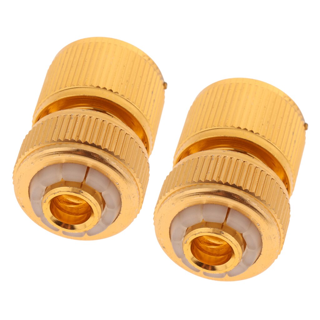 2 st mässing snabbkoppling för trädgårdsslang 1/2 '' hona trädgårdsvattenrör adapter tillbehör