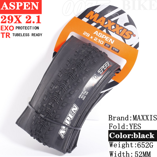 MAXXIS ASPEN Tubeless Folding Mtb Tyres 27.5/29-Inch 120 Tpi EXO TR Mountain Bike Have More Wear-resistant And Excellent Grip: ASPEN 29X2.1 EXOTR