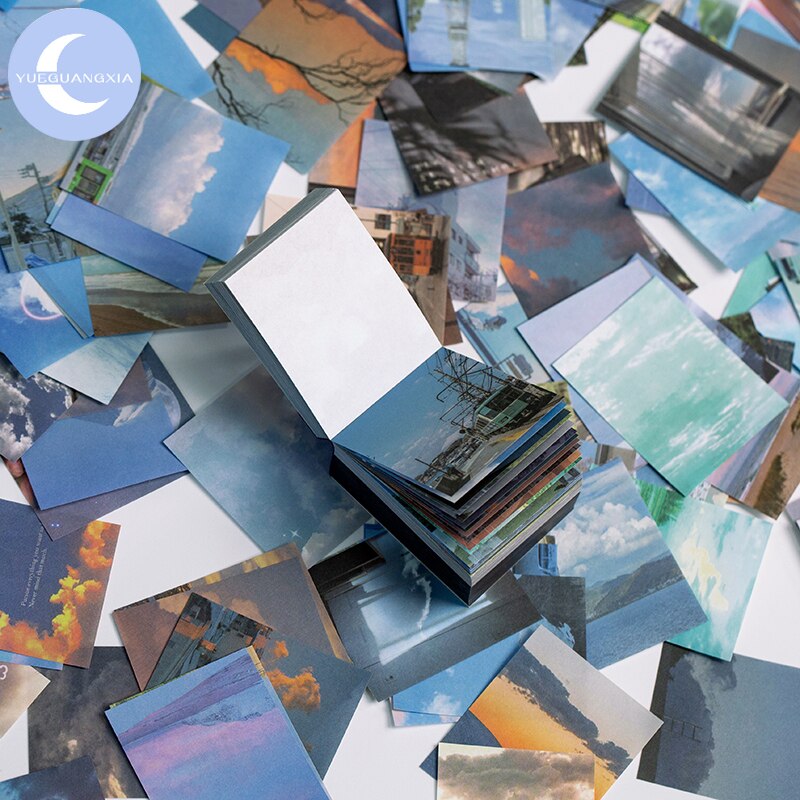 YueGuangXia Vintage Mini Specialty Paper Card Scrapbooking/Card Making/Journaling Project DIY Retro Hangtag with Hole Card 400pc