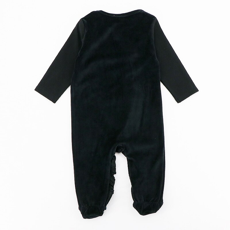 niemowlę romper piżamy ubrania dla dzieci długie rękawy odzież dziecięca kombinezony dziecięce welur/prążkowany chłopiec i dziewczynka ubrania footies romper