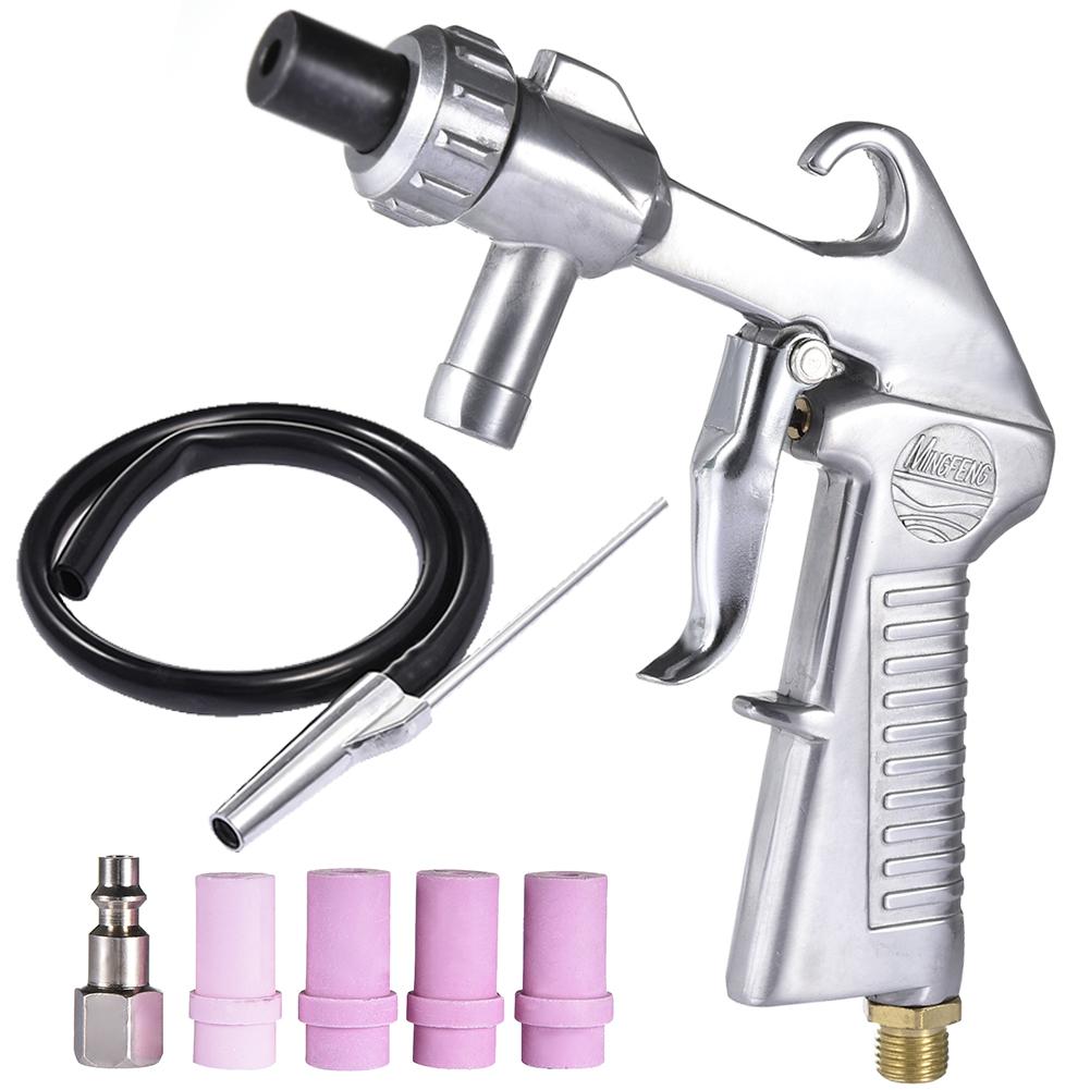 7Pcs/set 60-120PSI Air Sand Blaster Kit Blasting Nozzle Tube Rust Remove Abrasive Sand Blasting For Surface Polishing Processing