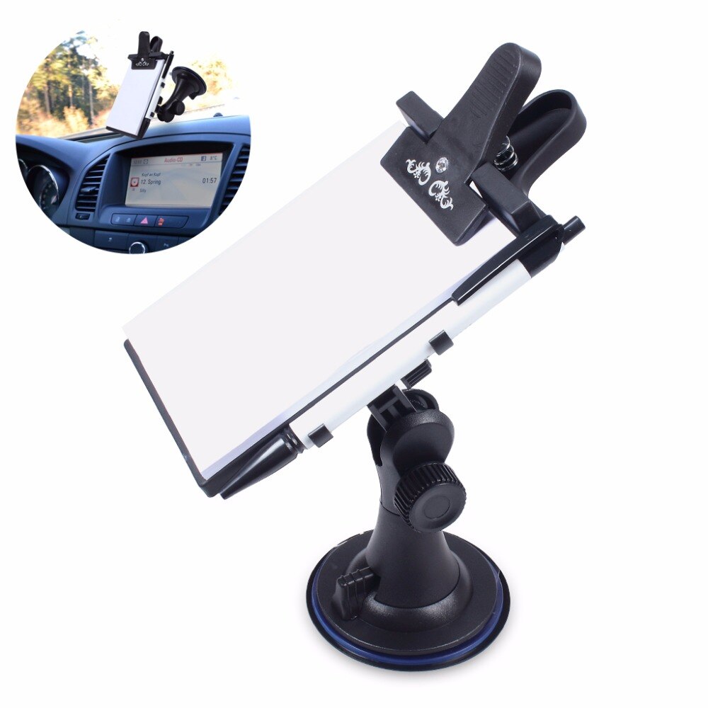 1 stuks Universele Flexibele Autoruit Zuigen Mount Card Tablet Bericht Notities Schrijven Pad Houder Tablet Houder Voor Auto