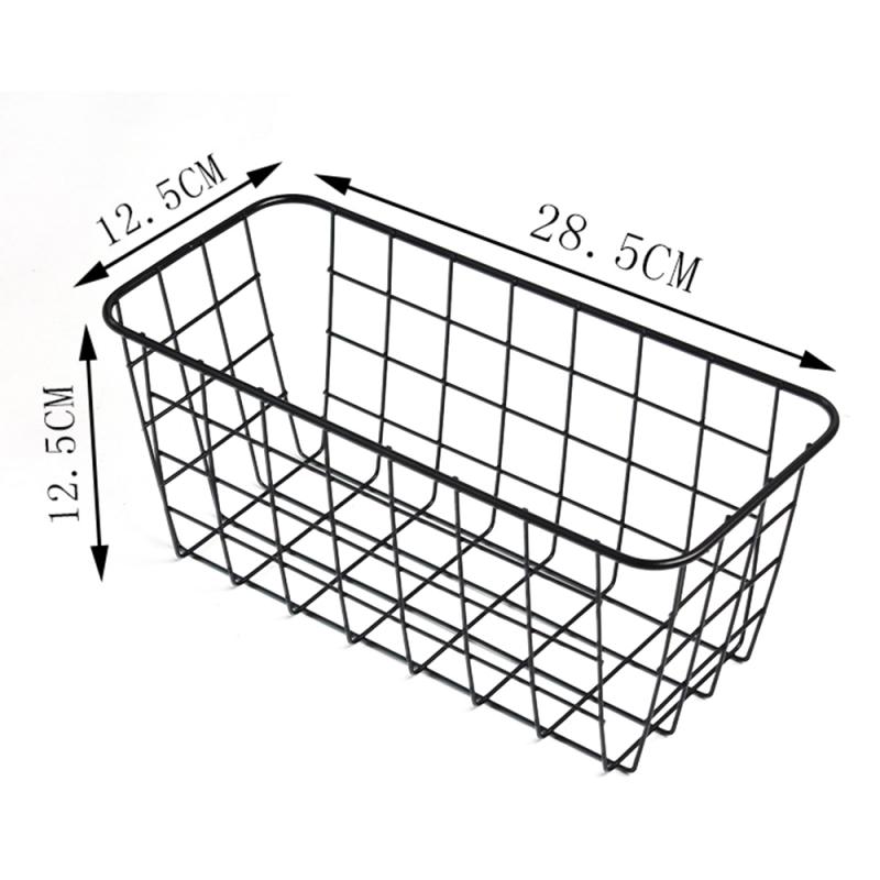 Panier de rangement en fer forgé 1 pièce | Étagère de rangement d'assaisonnement de cuisine, panier de rangement suspendu au mur de la salle de bains, organisateur de cuisine à domicile