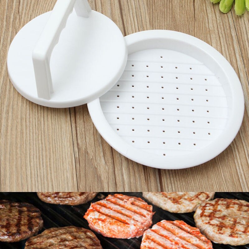 1 Set Ronde Vorm Hamburger Druk Food-Grade Plastic Hamburger Vlees Rundvlees Grill Burger Druk Patty Maker Mold Mould keuken Tool