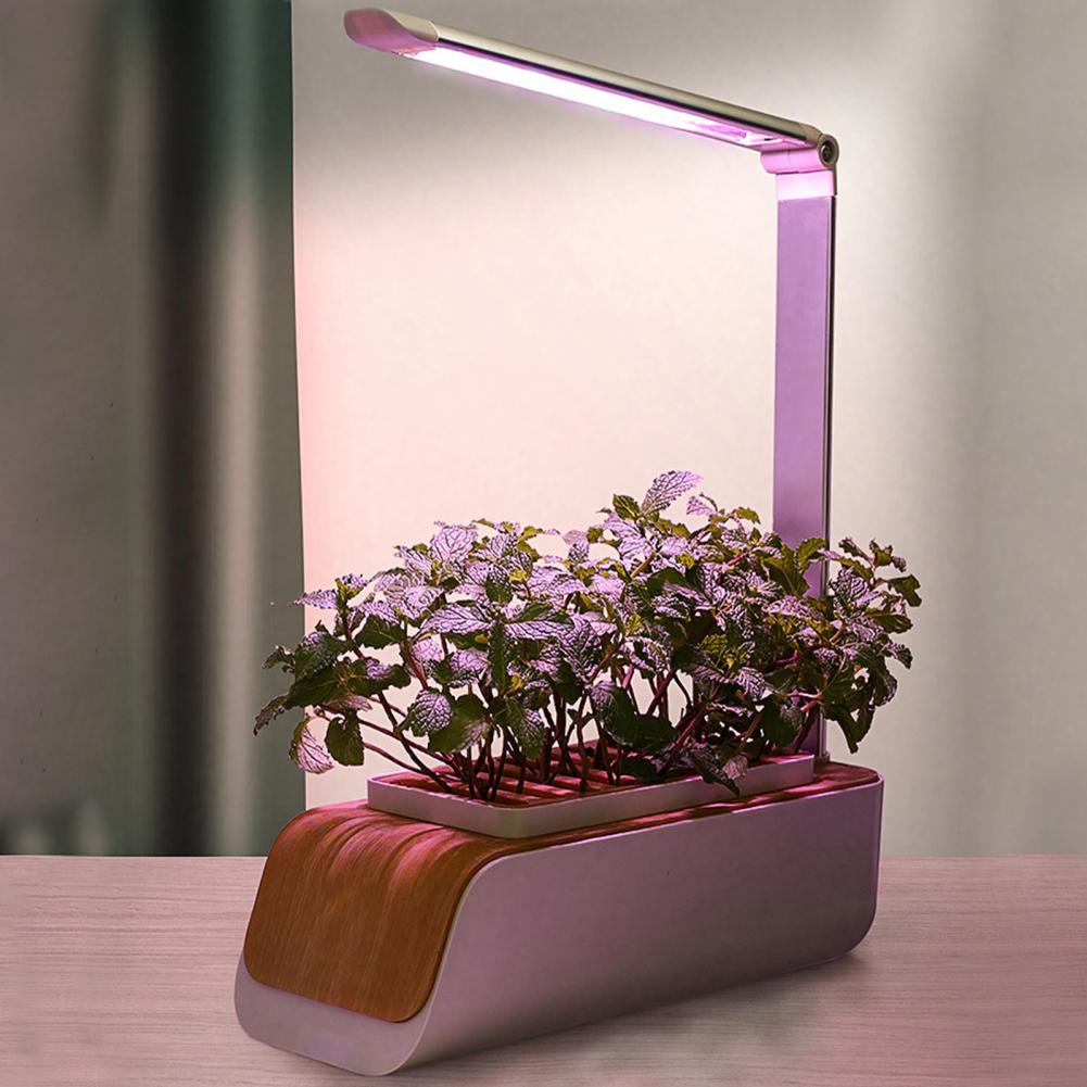 Plant Grow Lamp LED Succulents Vegetable Flower Grow Lights Desktop Planter Pot Non-glaring Height Adjustable Plant Grow Lamp