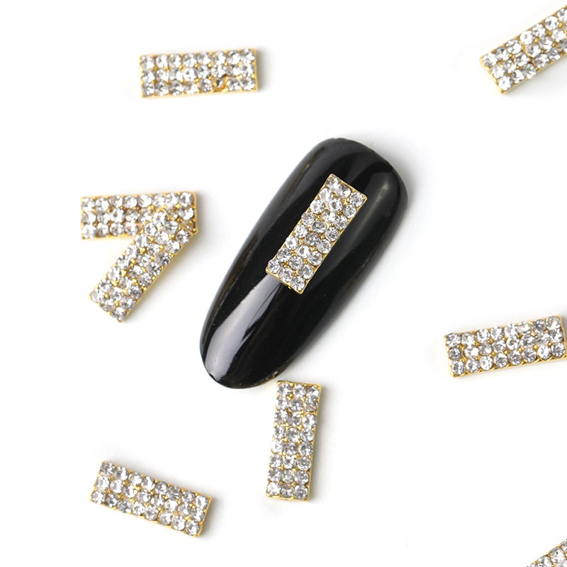 10 stuks crystal rhinestone nail art stones lichtmetalen 3d decoraties vonk nagels charmes strass steentjes voor sieraden accessorie