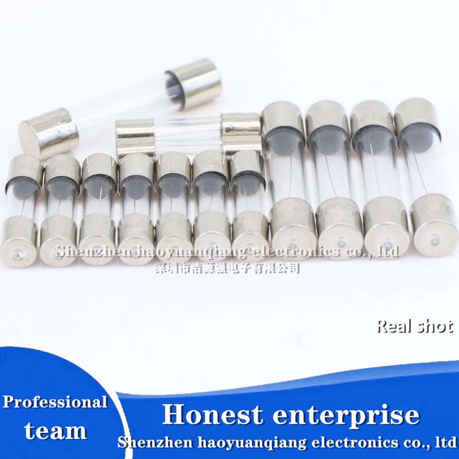 10 sztuk bezpiecznik 5*20mm bezpiecznik szklany bezpiecznik 250V 0.5A 1A 2A 3A 4A 5A 10A 15A 20A 30A