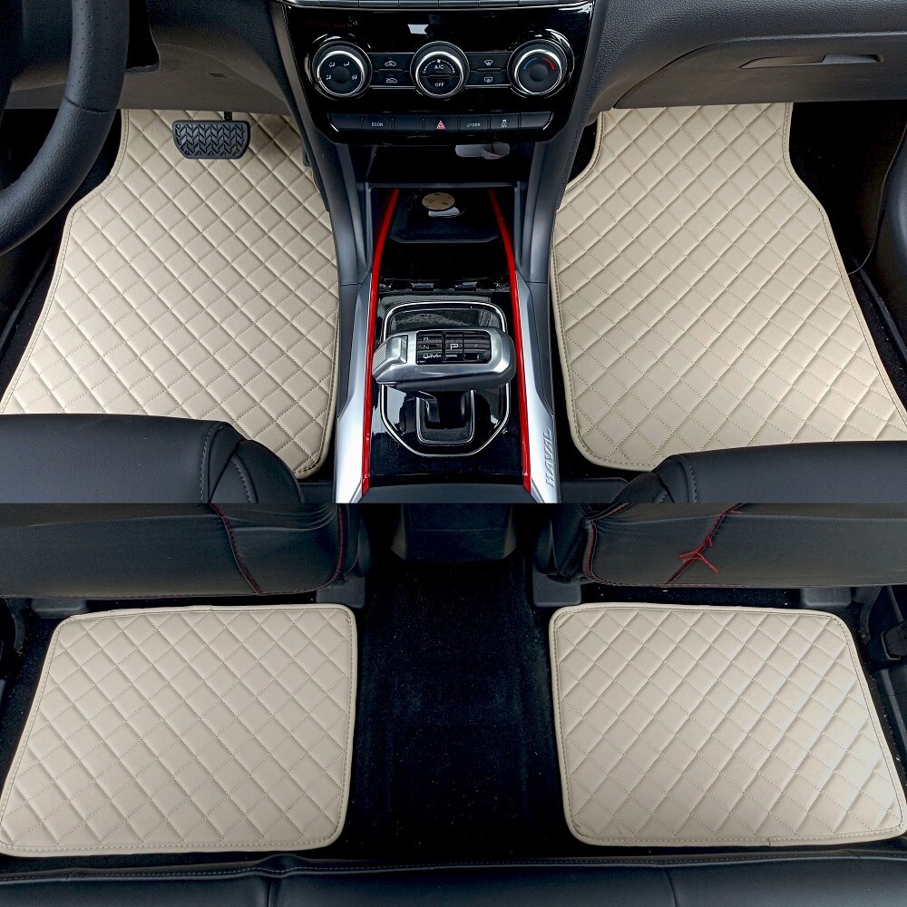 Universele auto vloermatten voor auto's, antislipmat, rode zwarte grijze koffie auto vloermatten, auto styling interieur auto vloermatten