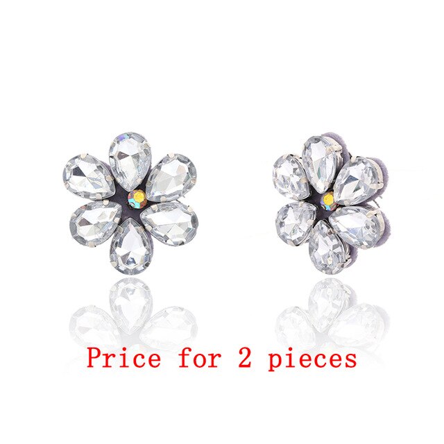 Ingesight. z 2 peças charme crytal strass sapato decoração anklet feminino sapato clipe de salto alto bota sandália plana jóias acessórios: H00529