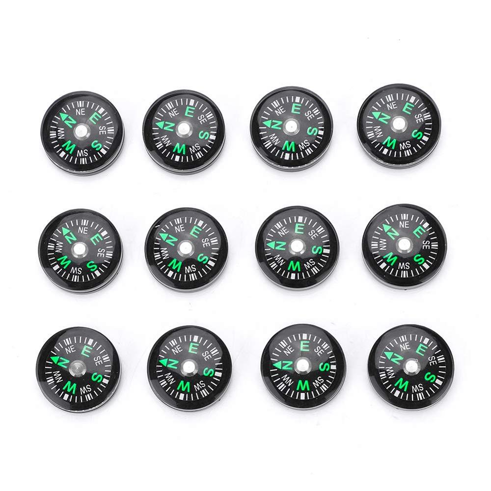 5/10PCS Hard Shell Filled Mini Compass For Paracord Bracelet Watch Band for Outdoor Camping Hiking Survival Compass