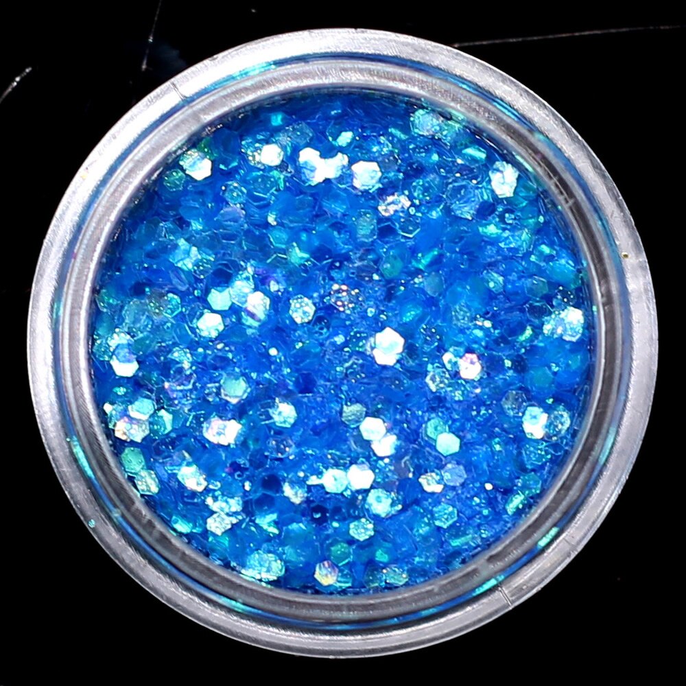 1 pièces AB ongle paillettes paillettes étoile lune coeur ongle Gel rond ongle paillettes holographique Pigment Nail Art décoration m3a505: Rose