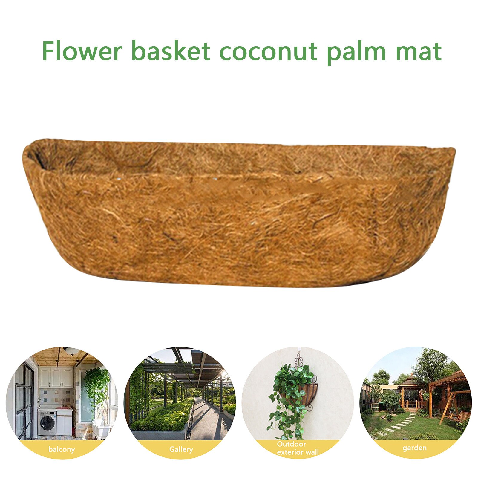 Hanging Coconut Vegetable Flower Pot Basket Liners Planter Garden Decor Iron Art Crafts Inserts Replacement Liner For Flower Pot