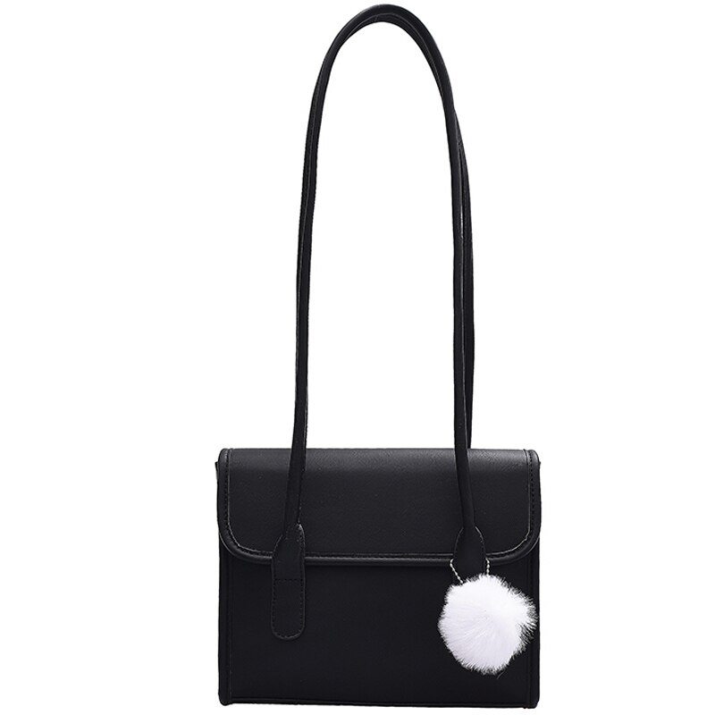 Met de naam fur ball dames winter pu leren crossbody tas met merknaam, trendy schoudertassen, trendy handtassen