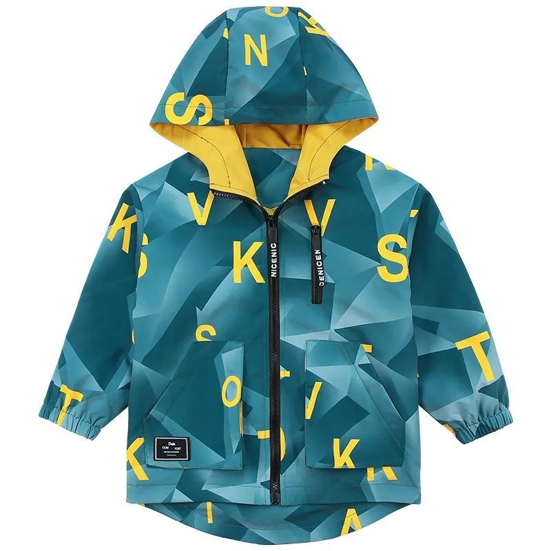 4 5 6 7 8 9 10 11 12 13 Jr Graffiti Kleur Kids Jongen Jassen Voor Lente Herfst Jongens jas Kinderen Windjack Casual Kleding