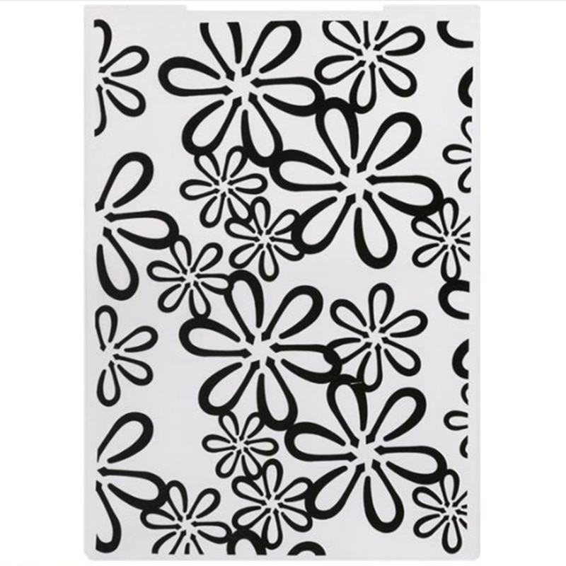 Mozaïek Embossingmap voor Kaarten Maken Bloemen Plastic Mozaïek Embossingmap voor Kaarten Maken Bloemen Plastic