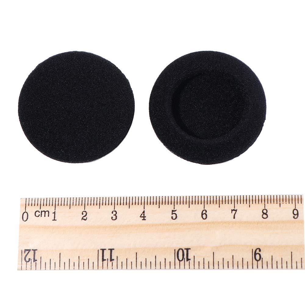 Reemplazo suave 35mm 40mm 45mm tapa de auriculares 50mm 55mm 60mm 65mm tapones para los oídos tapa almohadilla de espuma para auriculares almohadillas para los oídos de espuma de esponja