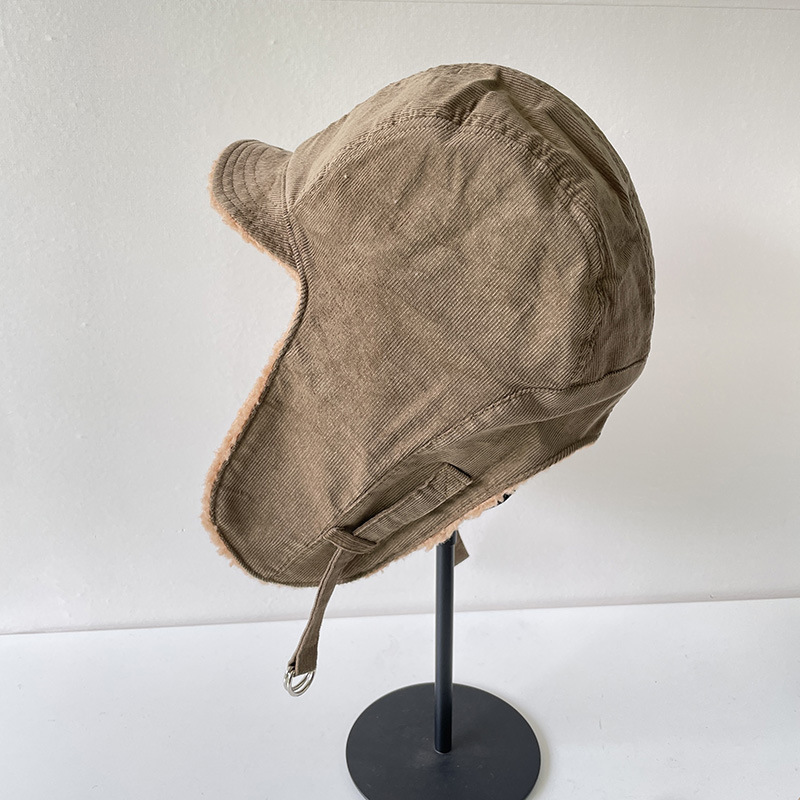 Unisex mænd kvinder øreværn kasket trapper bomber varm trooper øreklapper vinter ski hat solid fluffy imiteret pels kasket motorhjelm hatte