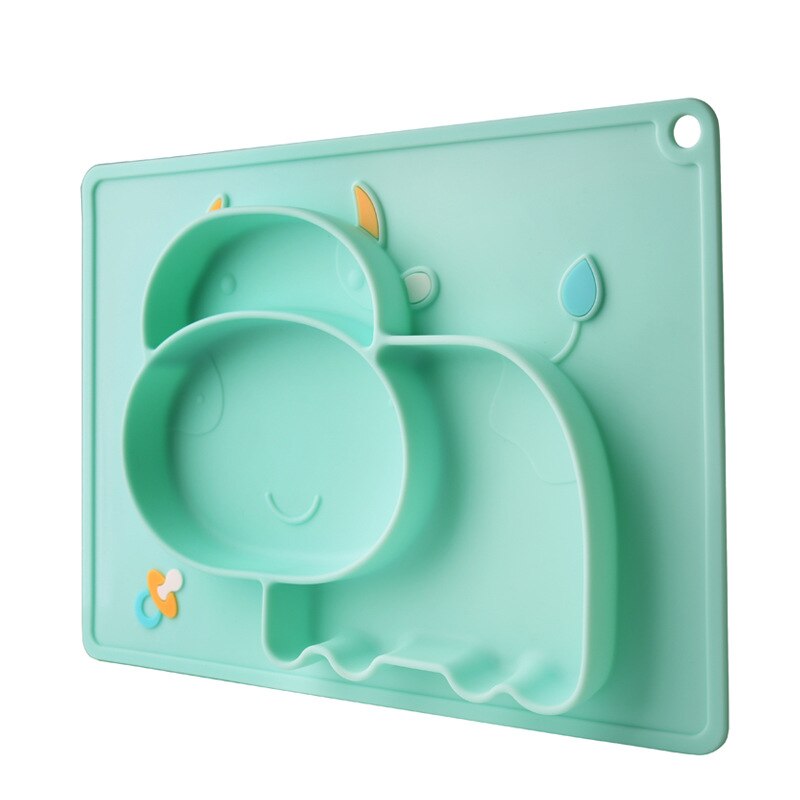 Silicon Plates Eco Friendly Baby Plate Kids Plates And Bowls Baby Food Tray Kids Plate Set Suction Cup Bowl Dishes Toddler