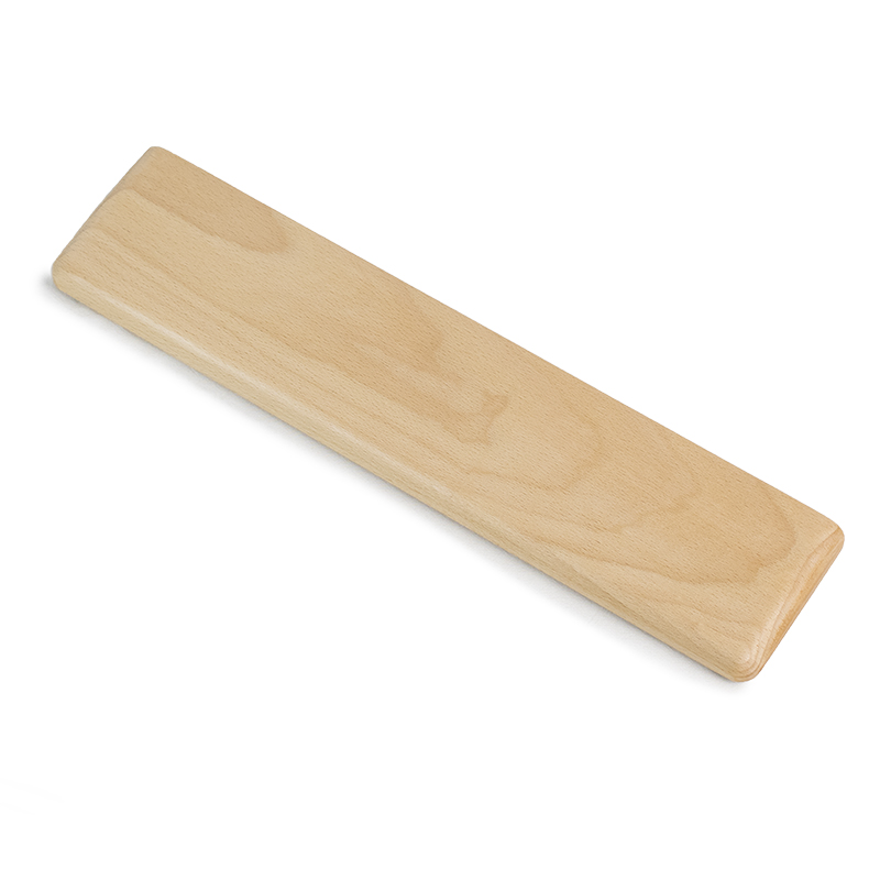 Massivholztastatur-Handflächenpolster, individuelles mechanisches Tastatur-Handgelenkauflage-Pad, ergonomisch, 87/98/104/108 Tasten, geeignet für mehrere Größen: XS / Braun