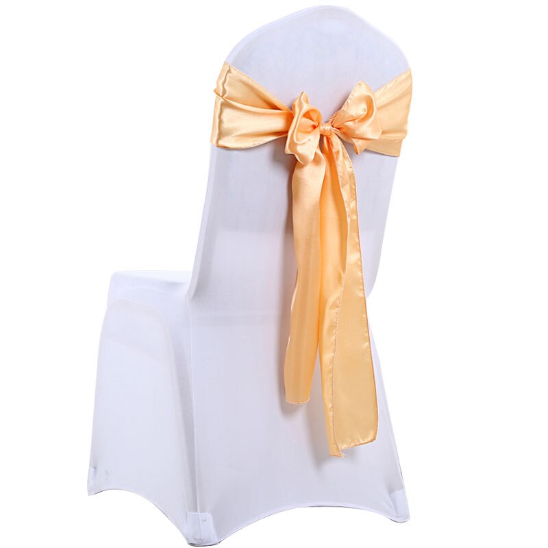 Bruiloft Stoel Sjerpen Bruiloft Stoel Bow Satin Stoel Sjerpen Lint Partij Stoel Band Decoratie Mariage