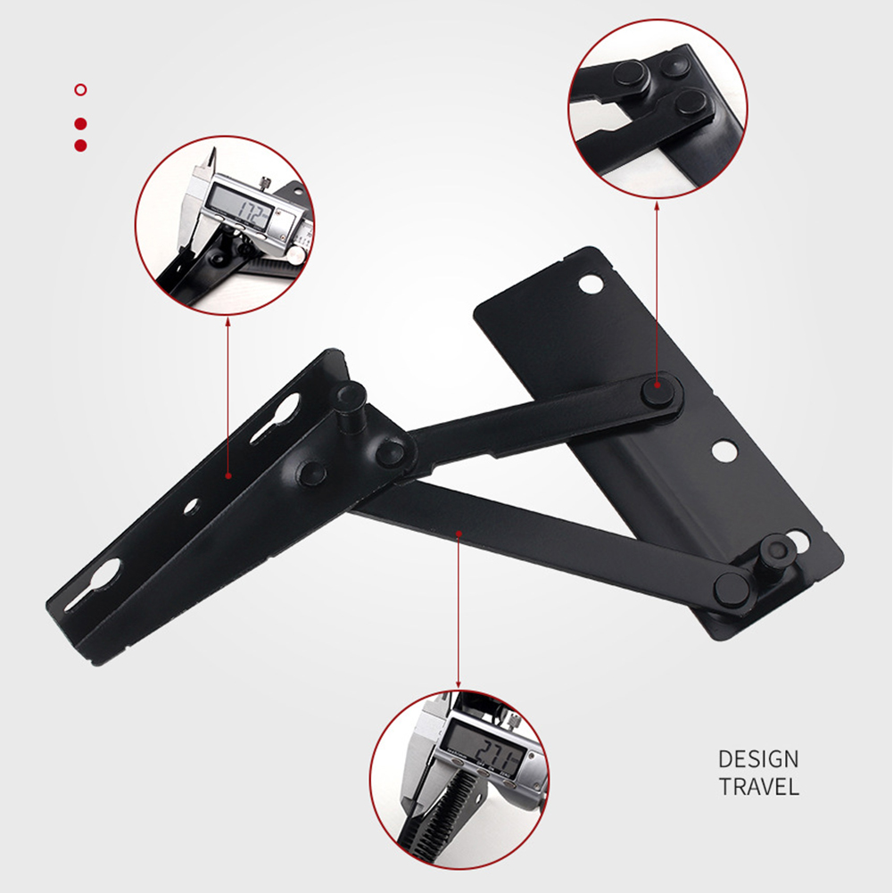 2 stk. fjederhængsler sovesofa fjederhængsel instrument 80 graders foldbar skabsdør løfteværktøj til toppen af hjemmet