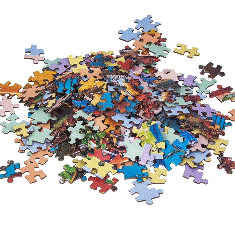 MaxRenard 1000 Pieces Round Shape Jigsaw Puzzles for Adults 70*70cm Paper Assembling Painting Puzzles for Adults