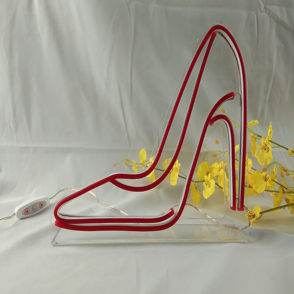 Ins Led Neon Sign Decoratie Shop Draagbare Hoge Hakken Dimmen Neon Voor Patry Voorstellen Huwelijk Thuis decor