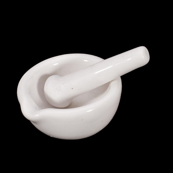 Porcelain Mortar And Pestle Set - Traditional Manual Ceramic Grinding Bowl