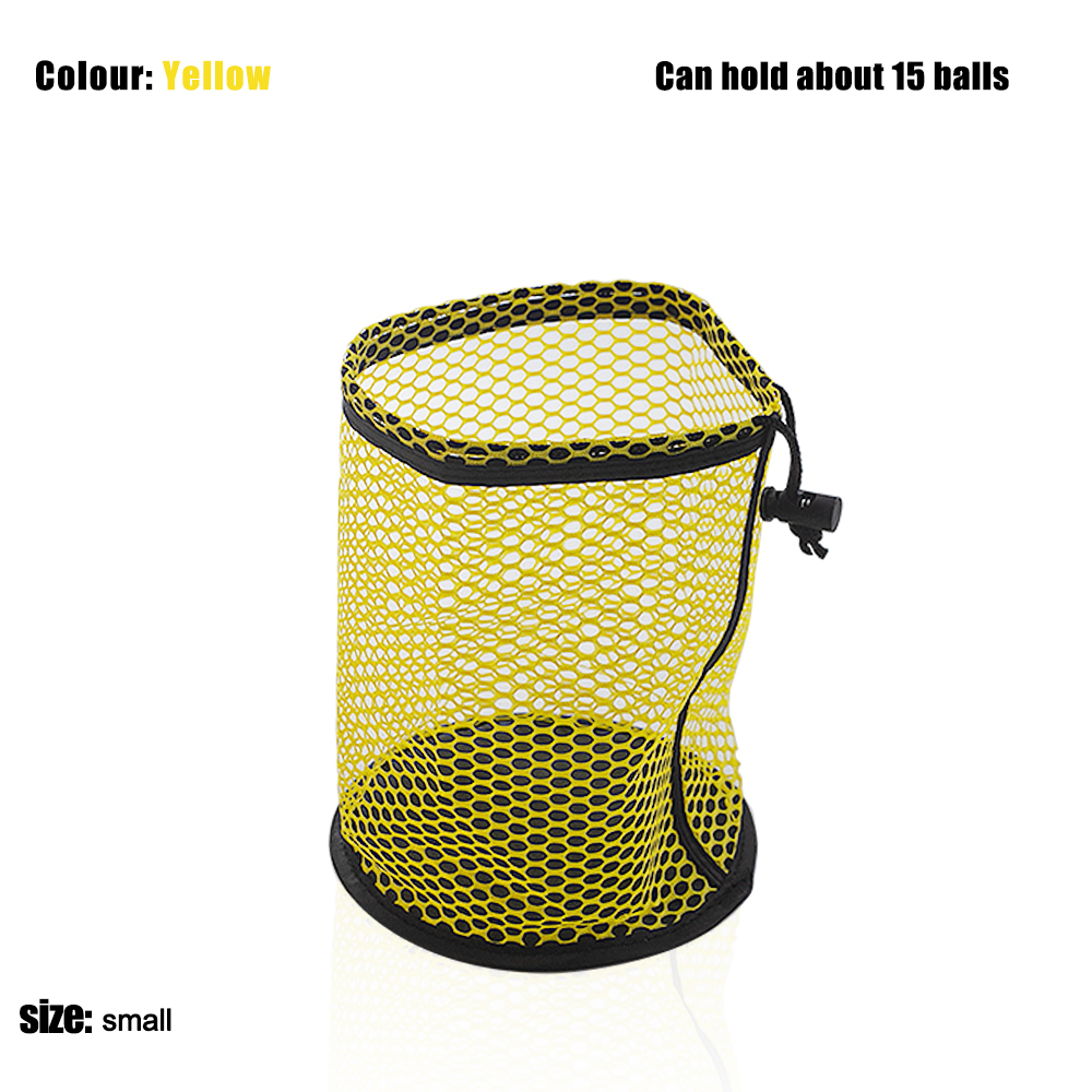 Golfbal Tas Trekkoord Zakje Multifunctionele Sport Mesh Netto Zak Kan 12/25/50 Ballen Houden Draagbare Golf organizer Golf Accessoires: Licht Geel