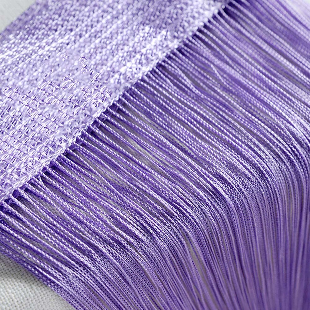 String Curtains Patio Net Fringe For Door Fly Screen Windows Divider Cut To Size Tulle Decoration Organza Voile Bedroom Line: L