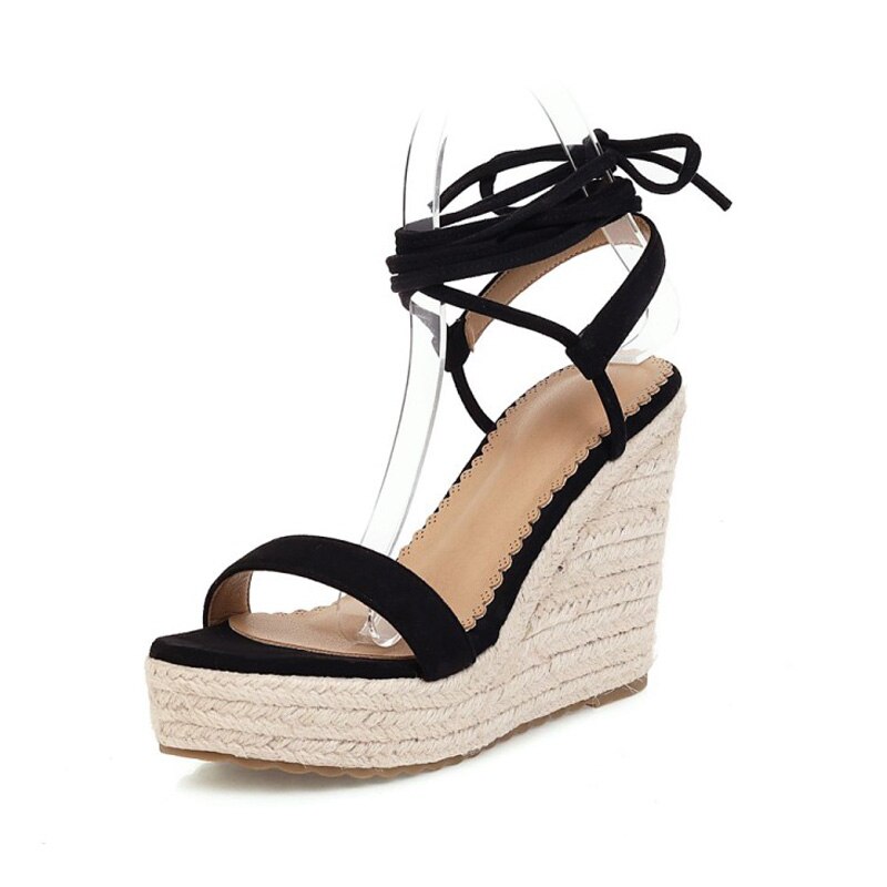 Sandaler damer sommer afslappet kvinder spændt platform sandaler kilehæl damesko